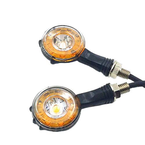 Feu clignotant à LED pour moto Dirt Bike Dual Sport Standard Street Fighter Custom Noir Cover