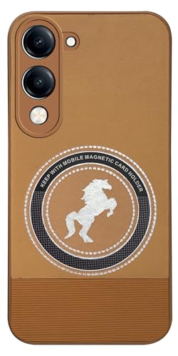 Jkobi PU Leather Vivo Y19 Case Brown - Image 2