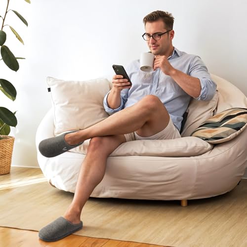 ULTRAIDEAS Men's Comfy Memory Foam Slippers Indoor, House Slippers for Men Non-Slip4