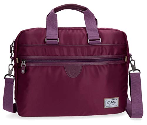 El Potro Pipe Maletín 15 6 pulgadas  Rojo  Burdeos