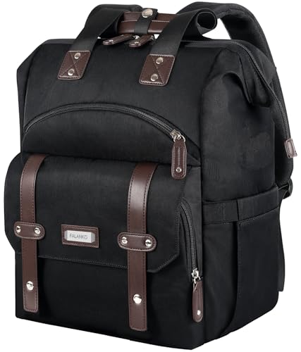 Laptop Backpack for Women and Men, 15.6 Inch Wide-Open Laptop Backpack
