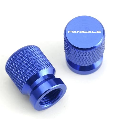 Capuchon de valve de pneu moto en alu bleu pour Ducati Panigale V4 S