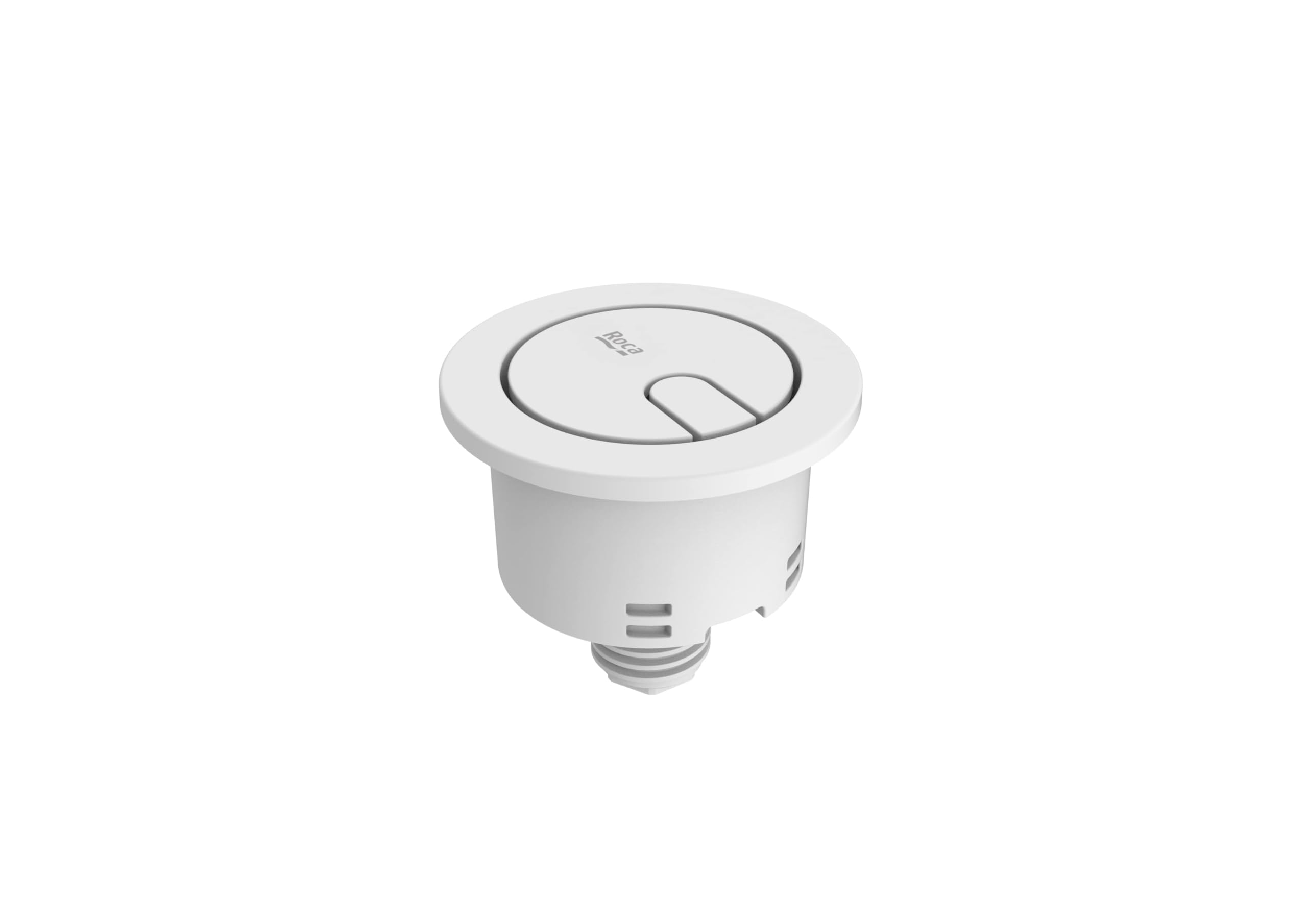 Roca Kit Pulsador Descarga Plus D8 Ø48 mm Blanco Mate | Doble Pulsador Cisterna | Repuesto Original Roca Ref. AH00112B0R