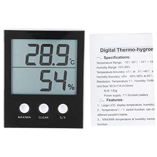 Indoor Outdoor Thermometer, Wireless Thermometer, CH-905 Digital Thermometer Hygrometer Household Temperature Humidity Meter