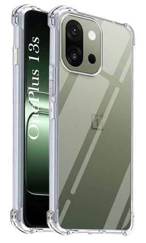Image of Jkobi Shockproof Crystal-Clear Back Cover for OnePlus 13S (Anti Yellow Case | Drop & Camera Protection | Hard Polycarbonate)