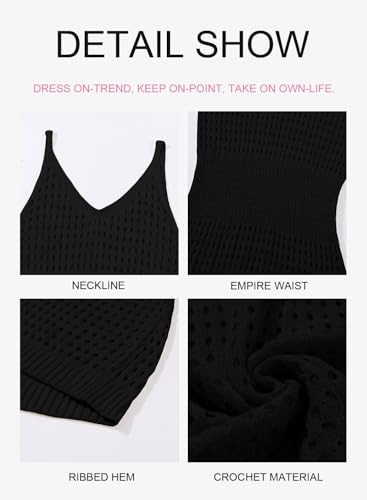 Dokotoo Summer Crochet Hollow Out Knit Beach Bathing Suit Swim Cover Ups Cruise Outfits Vacation Dresses for Women 20253