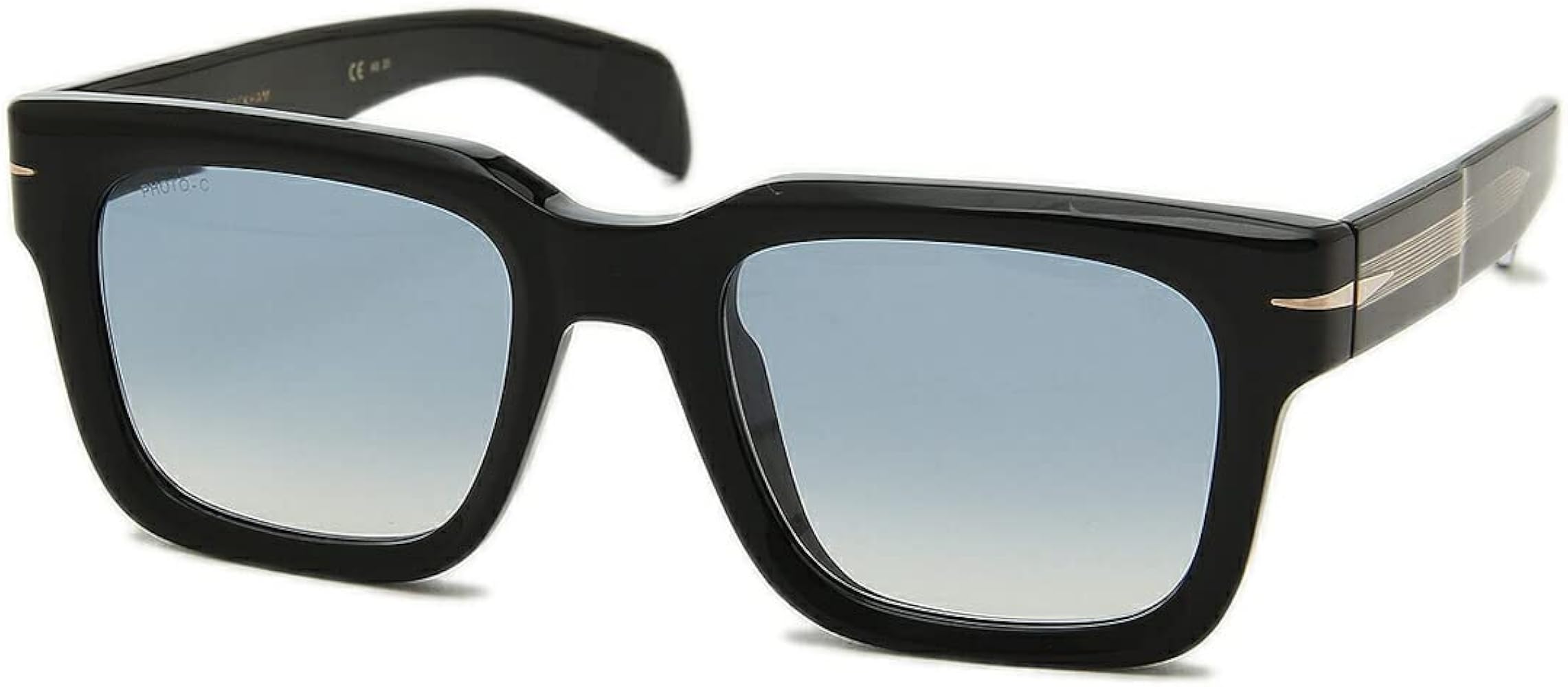 EYEWEAR by David Beckham黒フレーム スクエア サングラス DAVID BECKHAM EYEWEAR スクエアフレーム サングラス | ブラック