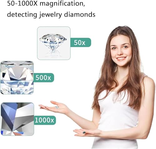 Testeur de diamant pour repousser les contrefaçons grâce au microscope numérique LCD
