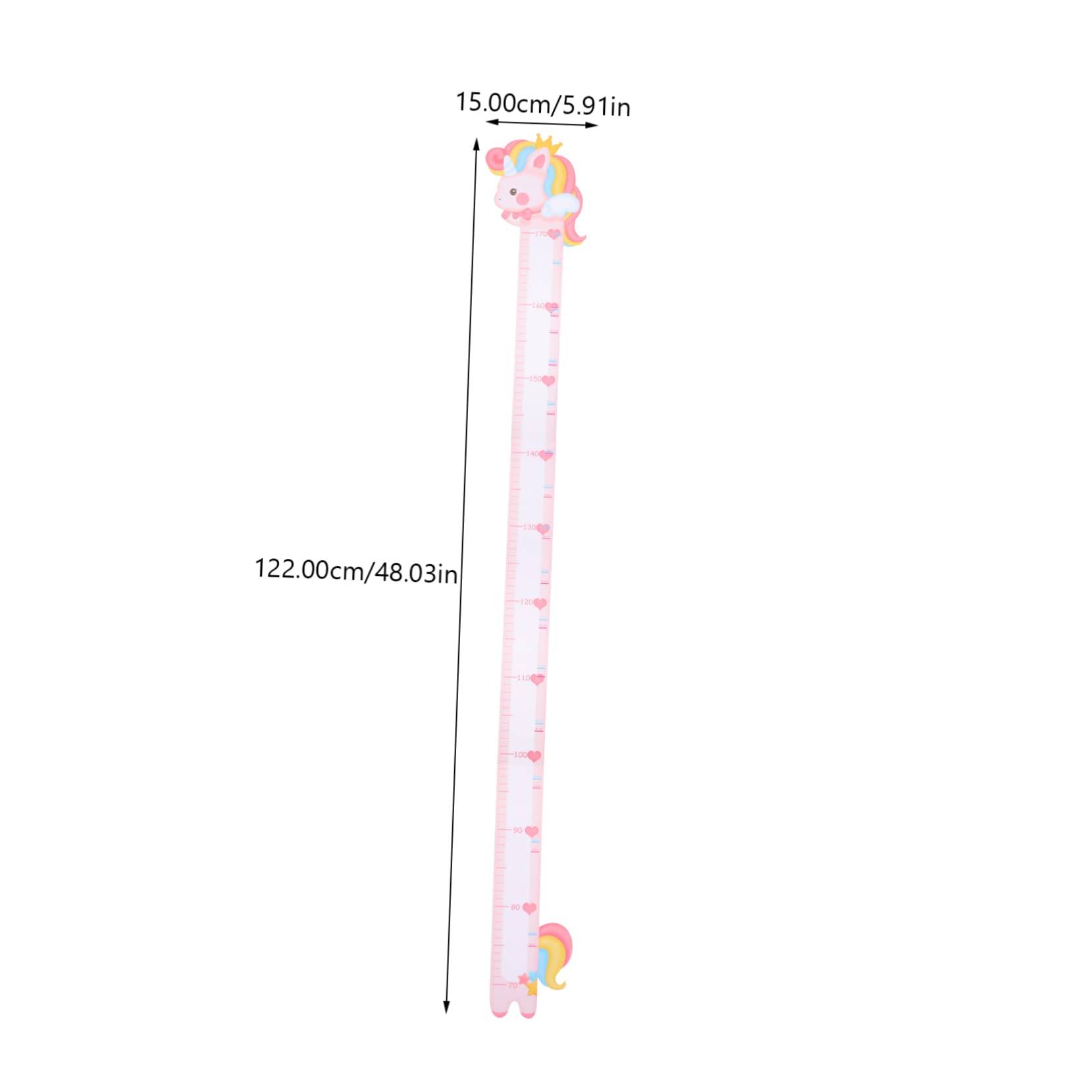 VANZACK 1Set Height Measuring Chart Removable Wall Sticker with Animal Patterns Decorative Growth Tracker for Nursery Playroom and Residue Fun Wall Decor