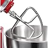 FavorKit Stainless Steel Flat Beater for KitchenAid Tilt-head & 4.5-5 Qt Mixers,Pastry Mixing Paddle Attachment -Dishwasher Safe