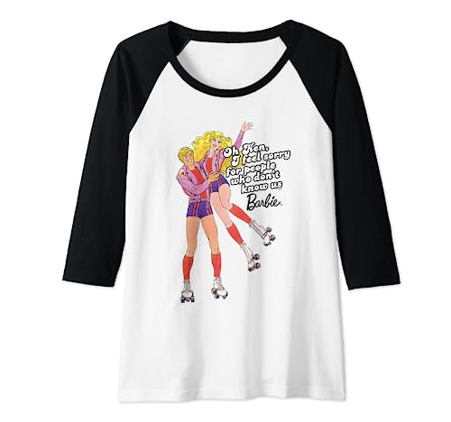 Barbie Camiseta Ken Humor Vintage Muchos Tamaños+Colores Camiseta Manga Raglan