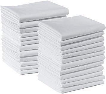 Miniatura 4 de EOM Linens - Sábanas encimeras de tamaño individual XL de 66 x 115 pulgadas, tamaño individual T-130 hilos (paquete de 6) ideales para el hogar,