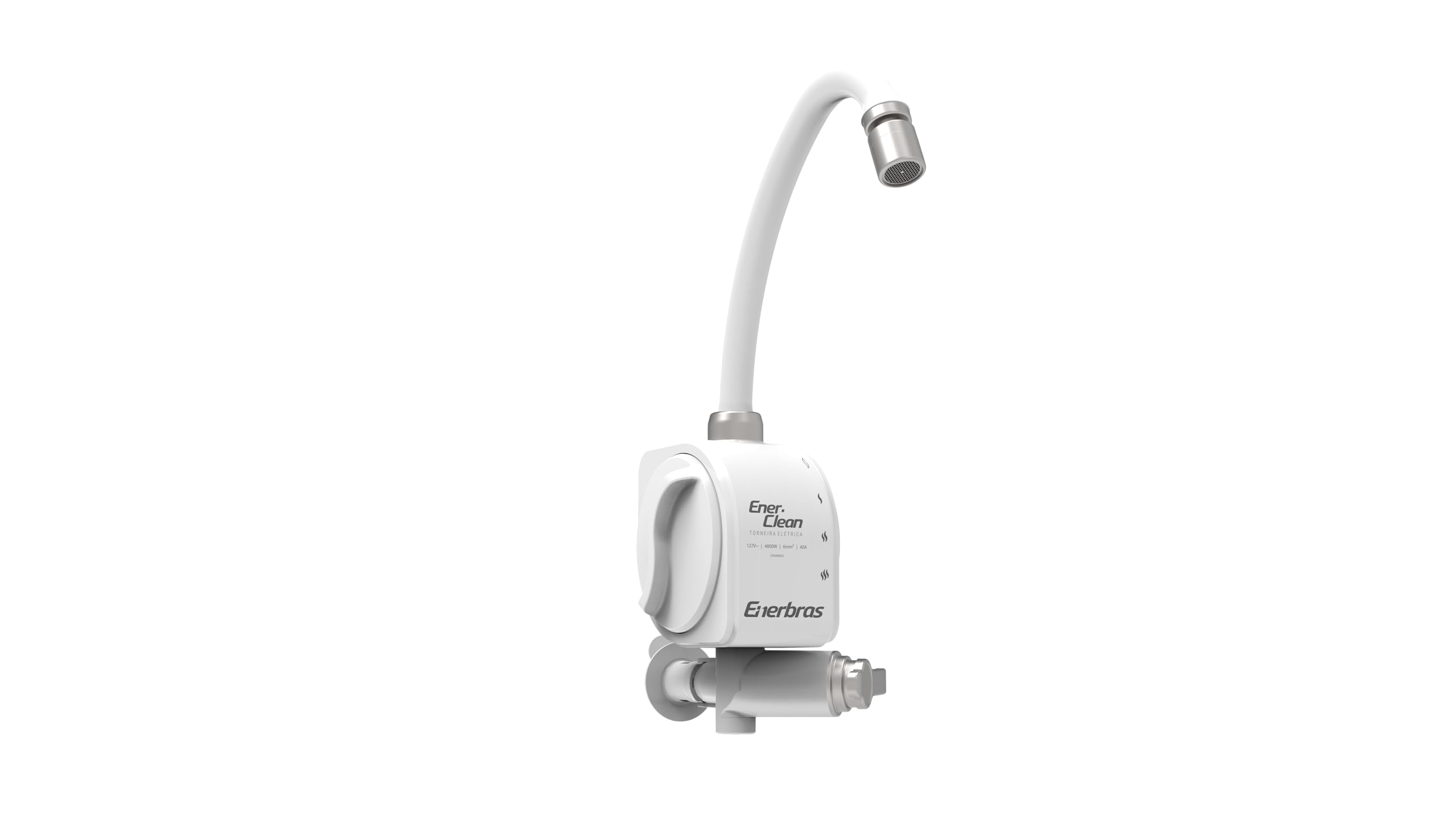 Enerbras Torneira Elétrica Enerclean de Parede 4 Temperaturas 4800W/127V Cor Branca e