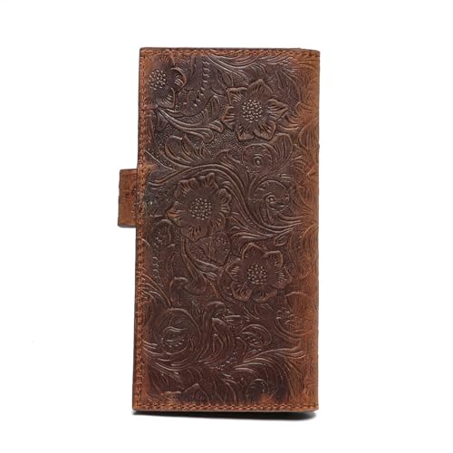 Porte-monnaie steampunk en cuir de vachette véritable et rétro - 5