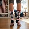 BSMTEBN Donald Trump Socks 2025 Novelty Socks America Keep Great USA Sock Republican Sock Trump Gag Gifts For Men Womens (TRUMP+) #3