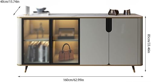 Miniatura 3 de Centro de entretenimiento para consola de TV, soporte de TV multifuncional, sala de estar, centro de entretenimiento, gabinete audiovisual, gabinete