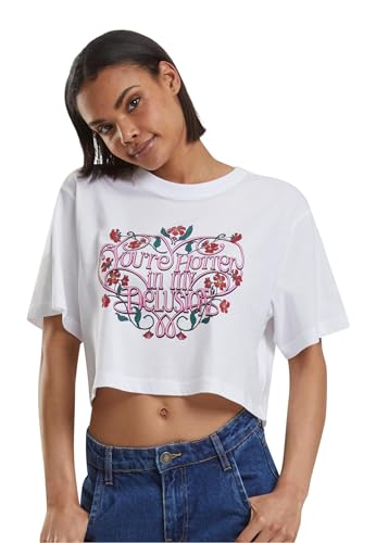 Miss Tee Mst097-hotter Delusion Ladies Short Overized tee Camiseta, Blanco, XXL Mujeres