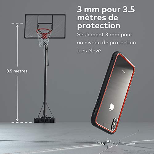 Coque fine iPhone XS Max Mod NX gris platine - 3