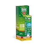 Relec Extra Fuerte Spray Antimosquitos + Roll-on Post-Picaduras Eficaz Contra El Mosquito Tigre, Protección Contra las Picaduras de Mosquitos en Zonas Tropicales y Condiciones Extremas