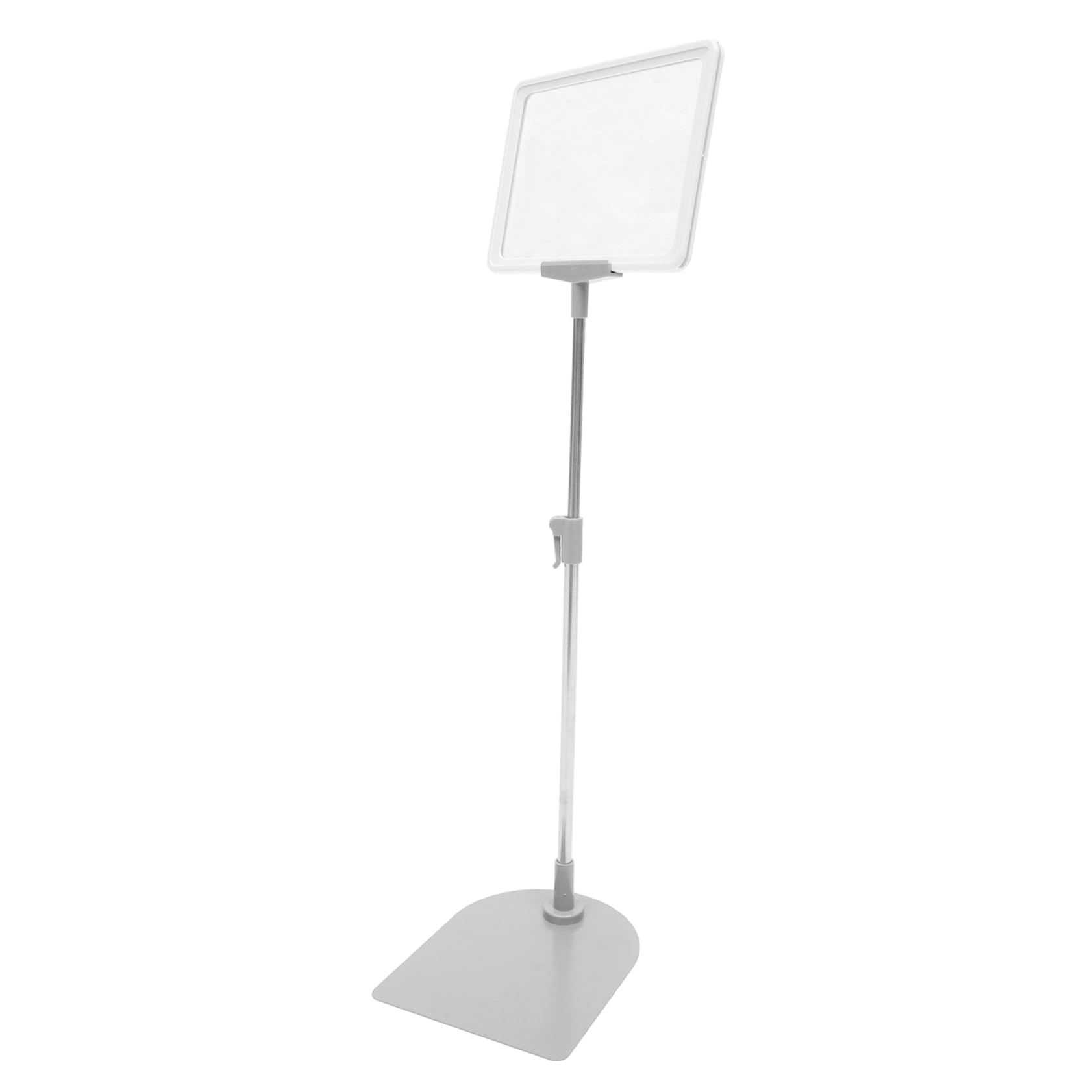 Porta Cartellino Prezzi A5 Bianco in Acciaio Inox e Plastica | Espositore per Negozio e Frutta, Design Stabile Riutilizzabile, Supporto Prezzi per Scaffale