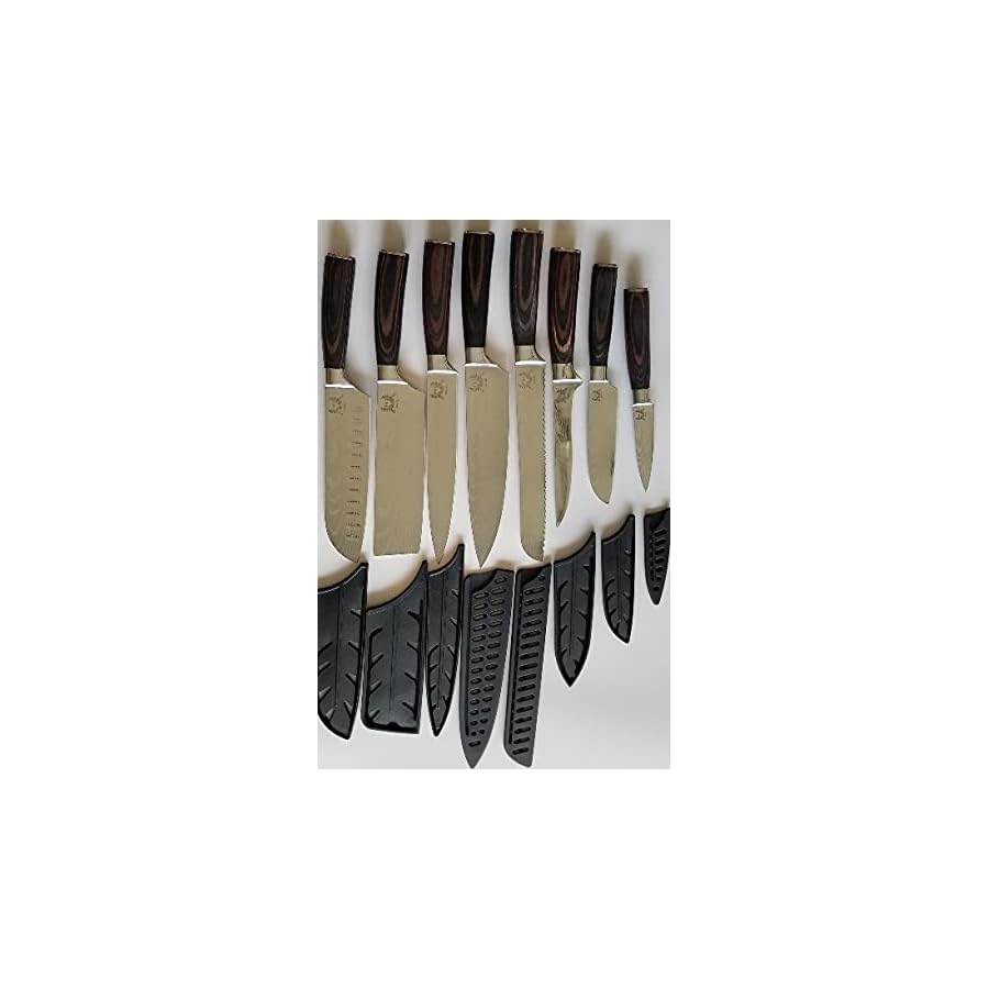 D&G 8 Piece Kitchen Chef Knife Set - High Carbon Stainless Steel