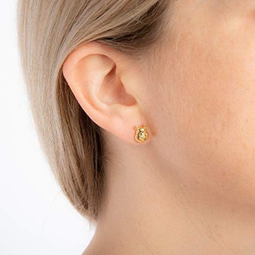 Disney Couture Kingdom Winnie the Pooh Gold-Plated Pooh Bear Character Studs
