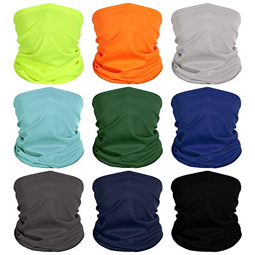 Neck Gaiter Bandana Headwear Face Mask Scarf Neck Tube Magic Headband Fan Masks (mixed-color-01)