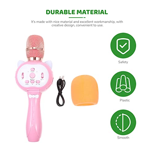 Holibanna 1 conjunto crianças cantando microfone brinquedo bebê crianças fio microfone brinquedo com