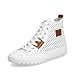 Produktbild Rieker Damen High-Top Sneaker M2301, Frauen Halbschuhe,Strassenschuhe,Sportschuhe,Freizeitschuhe,Turnschuhe,Laufschuhe,Weiss (80),39 EU / 6 UK