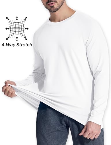 MAGCOMSEN Men's Thermal Shirt Fleece Lined Long Sleeve Athletic Base Layer Workout Top3