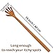 FOREVER 1 – Wooden Back Scratcher Stand Out Teak Wood, So Real Large Hand for Adults Men Women, Long Handle Claw for Scratching Hard to Reach Itching Point, 2 Pieces, 16