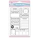 GLOBLELAND Diary Icons Clear Stamp for Scrapbooking Sticky Notes Silicone Stamps to-Do List Transparent Stamp for Card Making DIY Embossing Journaling