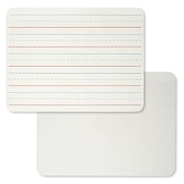 Charles Leonard Dry Erase Board, Two Sided, Lined/Plain, 9" x 12" (35120)