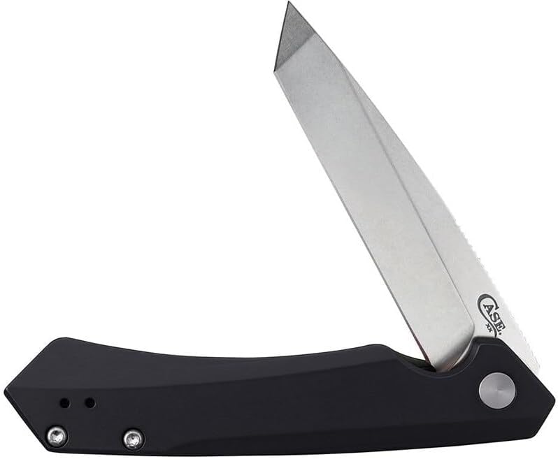 CASE XX Kinzua Frame Lock 64665 Knife S35VN Stainless Steel and Black Aluminum Pocket Knives