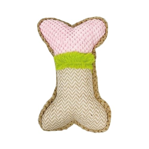 犬おもちゃ 音出るおもちゃ 噛むおもちゃ 骨 丈夫 ぬいぐるみ かわいい 犬用 ペット用 おもちゃ ストレス解消 運動不足解消 歯磨き 耐久性 小/中/大型犬 ピンク2