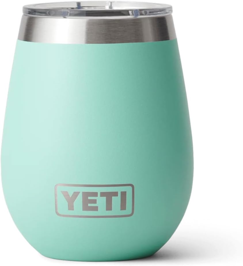 Rambler Wine Tumbler, Vacuum Insulated Stainless Steel Tumbler with Magslider Lid, Seafoam, 10 oz (295 ml)