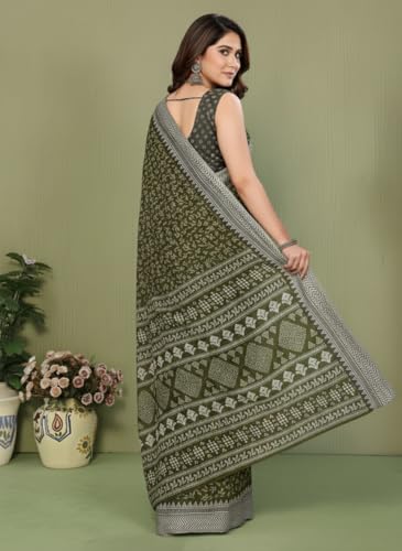 Image of Yashika Women's Georgette Saree with Blouse Piece for Traditional Ethinic Wear Sari