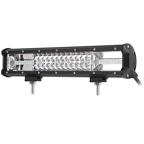 SUFEMOTEC 16 Inch 216W Tri-Row LED Light Bar High Power Offroad Driving Work Light for Truck Pickup 4WD 4x4 FJ Cruiser UTV Tractor Boat Marine