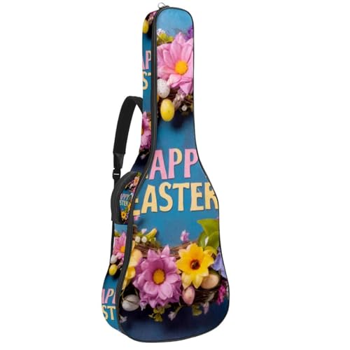 Housse de guitare acoustique imperméable 101,6 cm avec doublure éponge et imprimé artistique