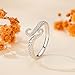 BISAER 925 Sterling Silver Octopus Open Ring Adjustable Rings for Women Personalized Finger Ring Aesthetic Dainty Jewelry Gift for Women