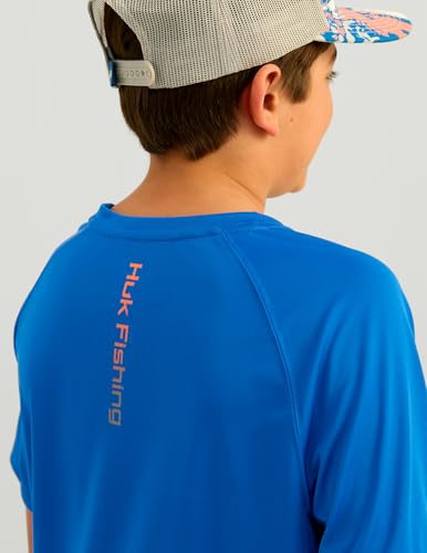 HUK boys Unisex Kids Pursuit Solid Short Sleeve Shirt, Fishing Shirt for Kids4