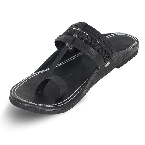 Image of DFR Ethnic Sandals For Boys Men, Comfortable Men's Rajasthani Slipper Chappals