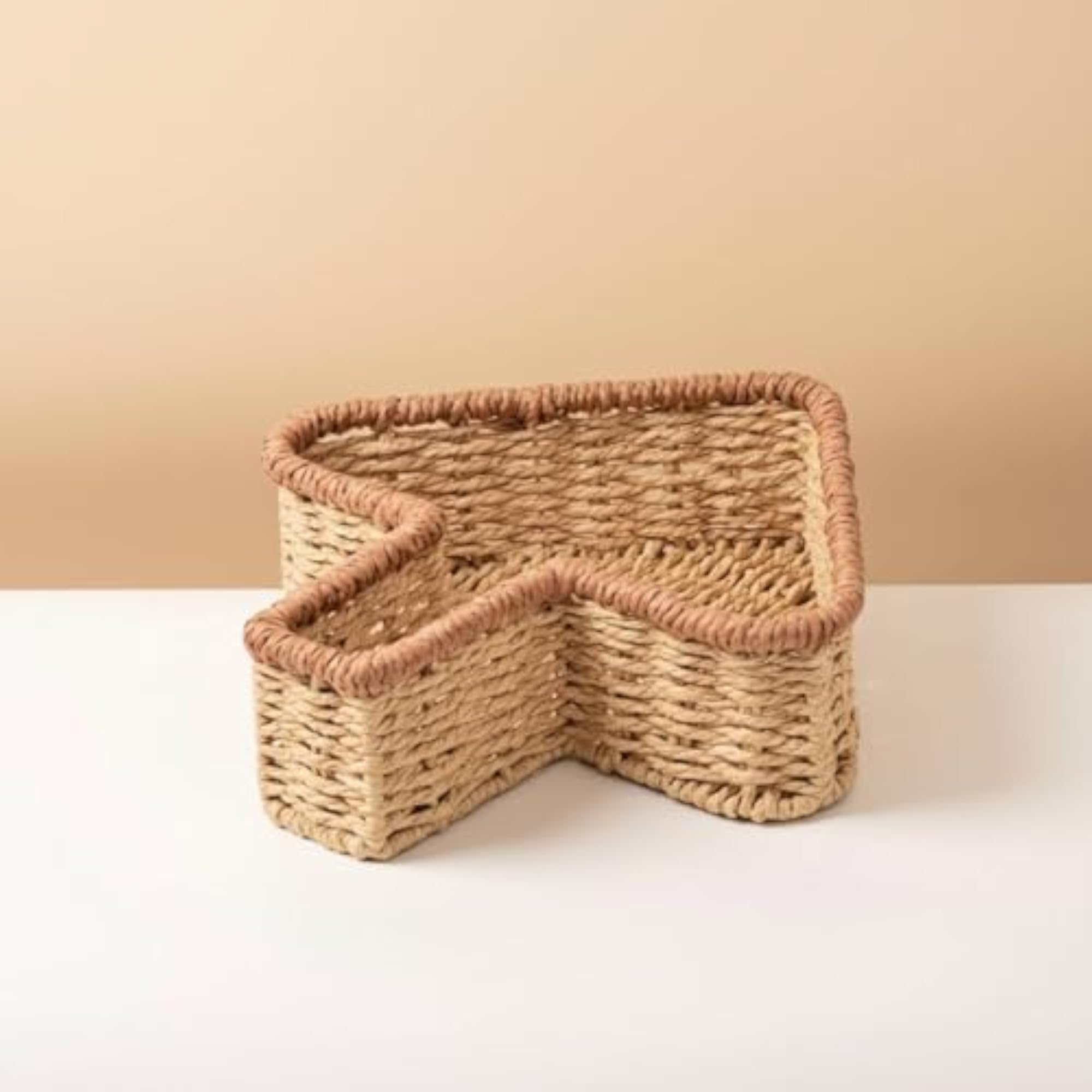 Multi-Functional Paper Rope Storage Tray Decorative Bin