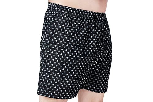 Image of Men's Cotton Printed Regular Fit Boxer Shorts | Soft & Breathable Innerwear | Comfortable Boxers | Lightweight & Stylish Nightwear