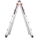 Little Giant Ladder Systems, Velocity with Wheels, M22, 22 Ft, Multi-Position Ladder, Aluminum, Type 1A, 300 lbs Weight Rating, (15422-001)