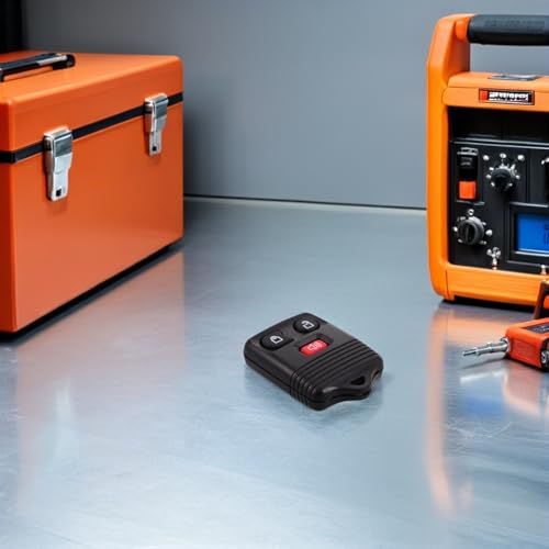 Llave remota del coche UKCOCO mando de plástico con dos botones para control de entrada 5