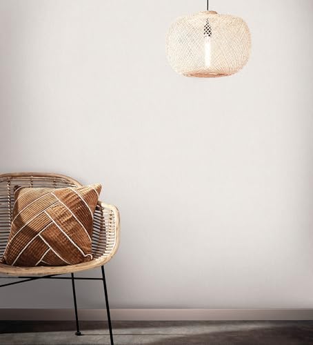 GAULAN 500128785 - Papel pintado vinílico con efecto textil beige claro con textura en relieve para pared salón cocina baño dormitorio pasillo - Muestra DIN A4