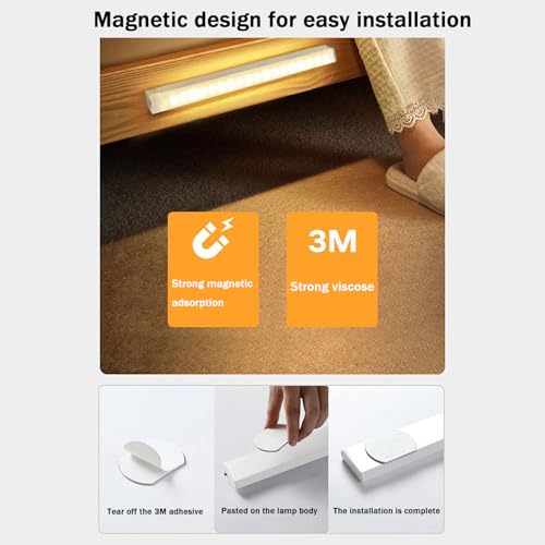 Lámpara de Pared USB Recargable para Iluminar Zonas Oscuras sin Cables con Sensor de Movimiento 5
