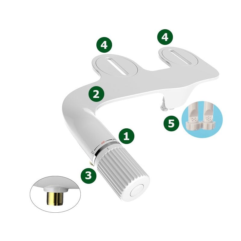 Ultra-thin ABS Smart Toilet Seat Bidet Butt Cleaning Tool No Electricity Required — view 5