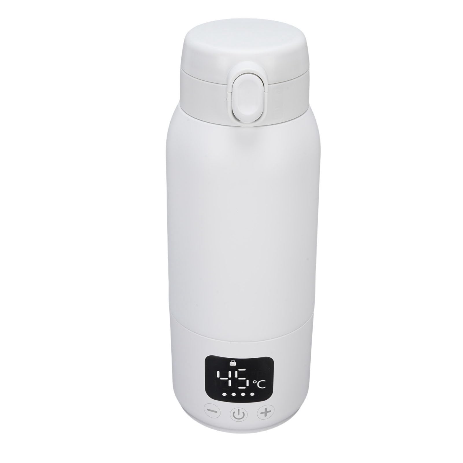 Jeffergarden Scaldabiberon Portatile, Scaldalatte in Acciaio Inossidabile 316 500ml con Controllo della Temperatura di Riscaldamento a 360° IPX6 Impermeabile USB Ricaricabile per l'allattamento Al